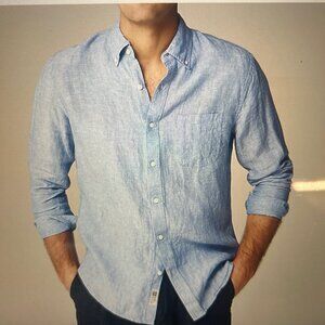 ORANGE J. Crew Slim Baird McNutt Irish linen shirt